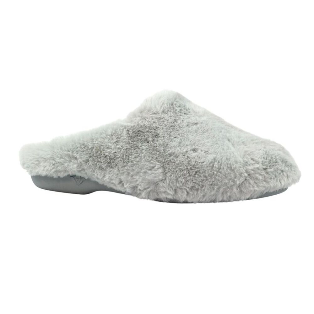 Lunar Womens/Ladies Blair Mule Slippers / Gray
